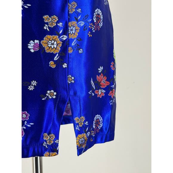 Jaded London Floral Satin Skirt Zipper O-ring Detail Sz S NWOT - Picture 2 of 8